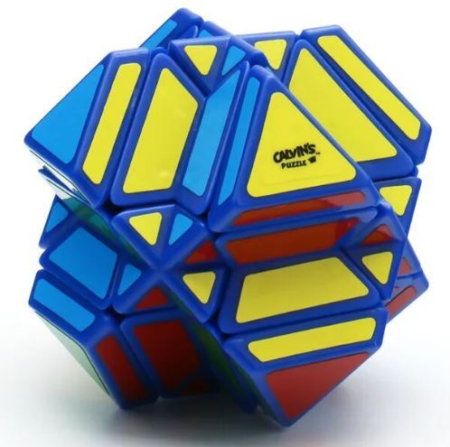 【Blue】Jesusの魔法の立方体パズル、3x3x3、デュレリング、透明版の鉄骨拍卖