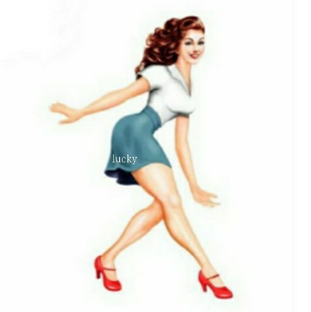 ヴィンテージ レトロ 転写 ステッカー 車 カッティングステッカー シール シート デカール セクシー ポーズ ガール バイク 装飾 luk356拍卖