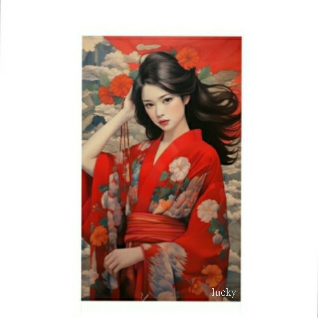 転写 ステッカー 車 カッティングステッカー シール シート デカール 日本 和風 花魁 芸者 長髪 着物 花 ガール バイク 装飾 luk371拍卖