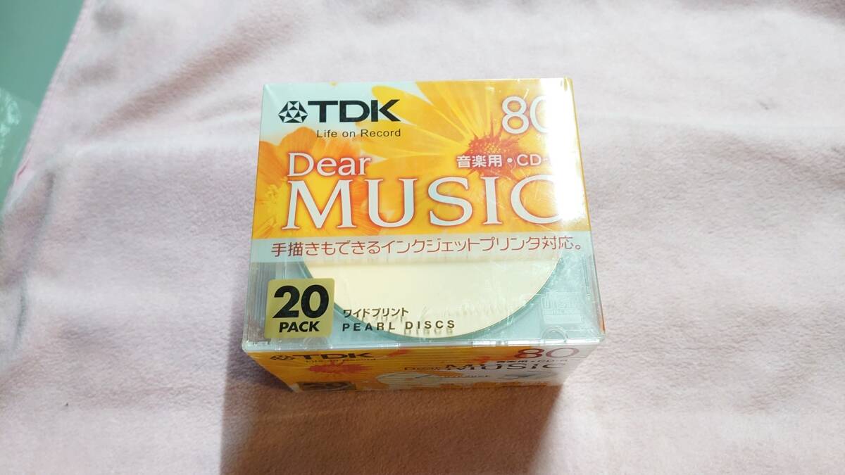 TDK 20枚入 CD-R 80 音楽用 Dear MUSIC拍卖