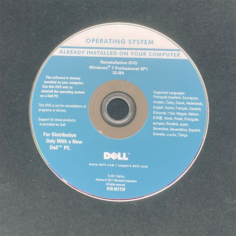 未使用品 Windows 7 Professional SP1 32bit版 再インストール用DVD ★ DELL Windows 7 Pro 32Bit 複数出品 送料185円 #659-K拍卖