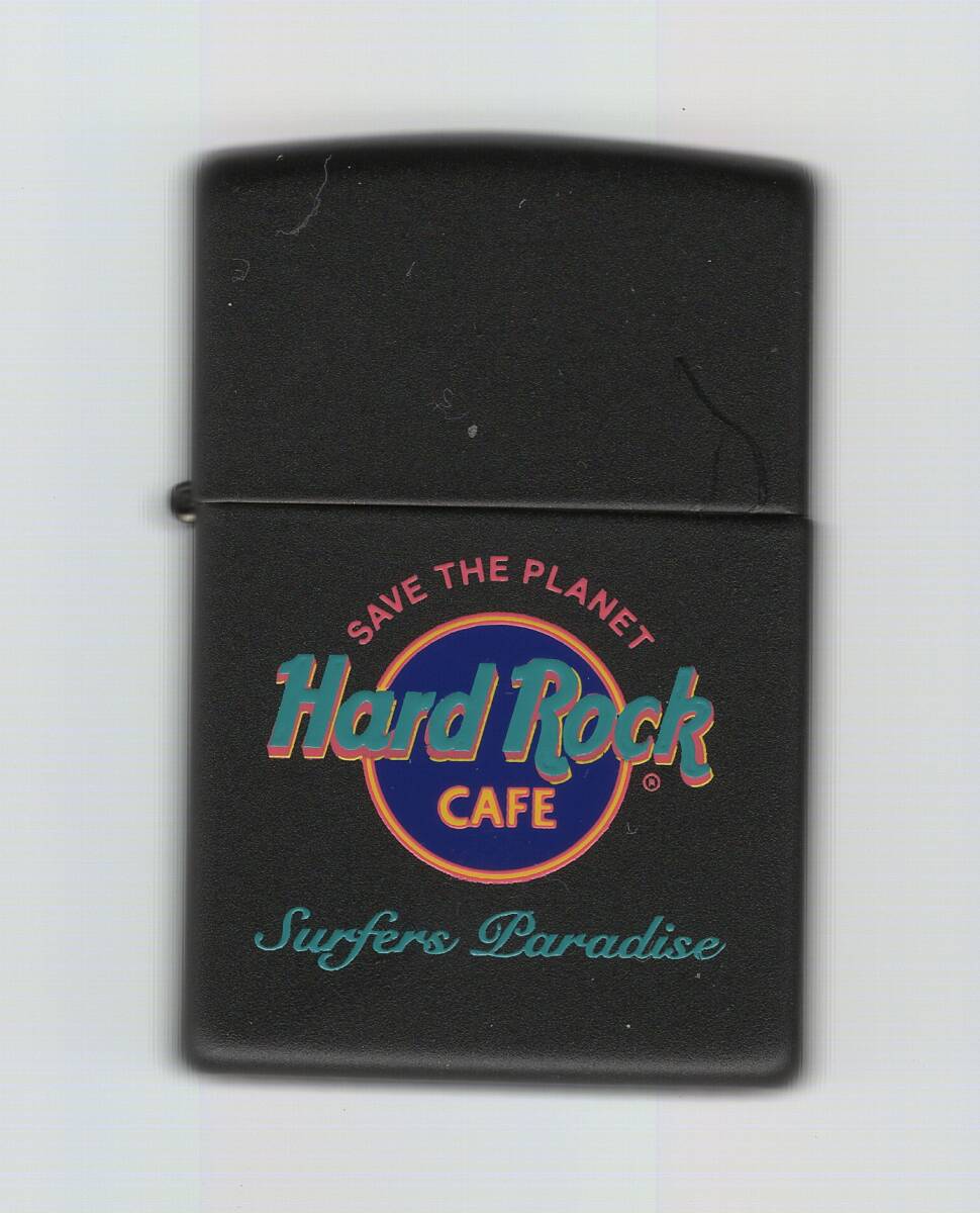 Zippo Hard Rock Cafe Surfers Paradise ブラックマット プリント ハードロックカフェ 中古拍卖