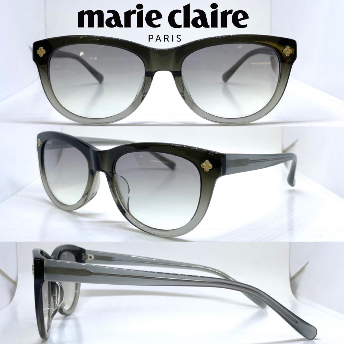 新品 送料無料 marie claire マリクレール サングラス MC5061 2 GYH グレーハーフ SMH スモークハーフ拍卖