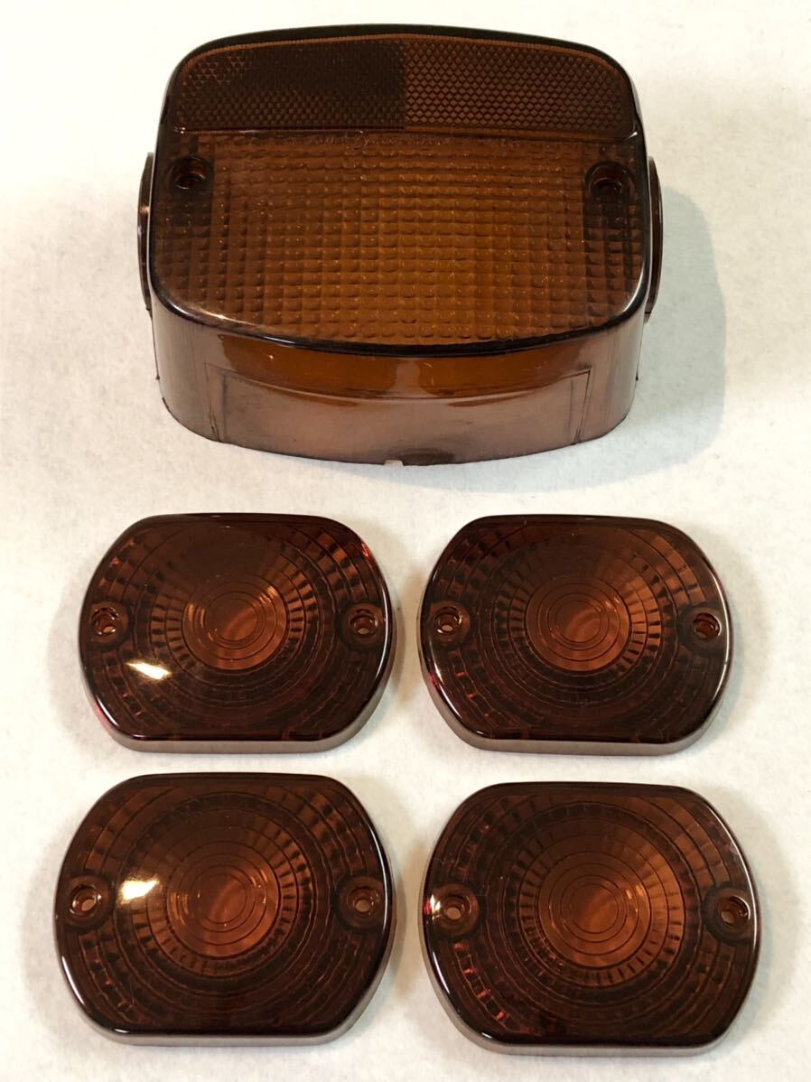 Z400FX テールランプ ウインカーレンズ ブラウン スモークウィンカー 黄ばみ クリア クリアテールレンズ 純正 KZ100Mk2 Z250FT拍卖