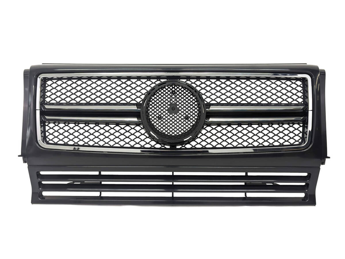 明日着 W463 フロント グリル ダブルファン対応 G63type 未塗装 ベンツ Gクラス ゲレンデ 即納 カスタム フェイスチェンジ 外装 パーツ拍卖