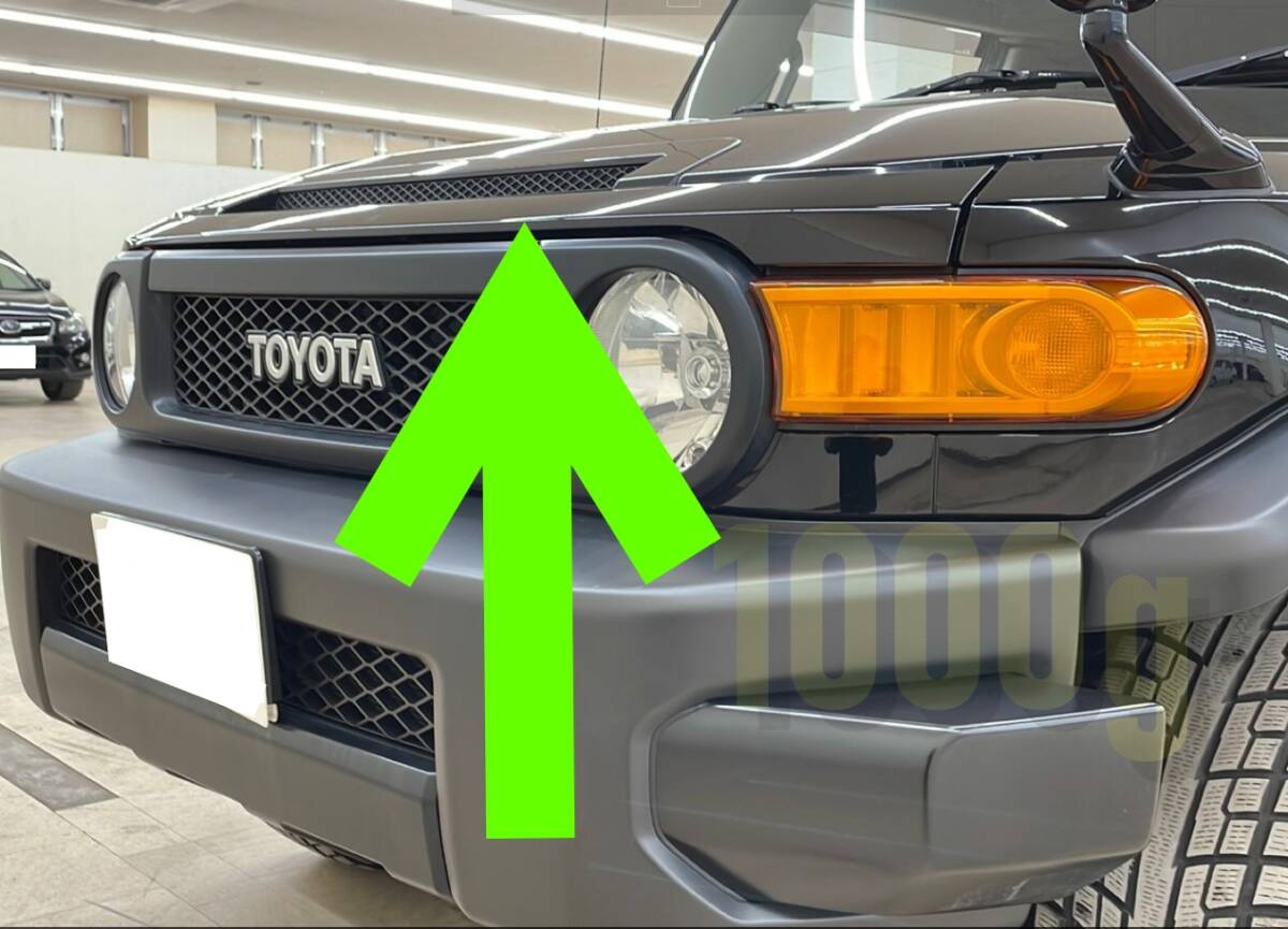 【トヨタ純正新品】TOYOTA 未使用品 ★超希少品★FJクルーザー フード ブラック ガーニッシュ ボンネット バルジ 黒色 グリル パネル拍卖