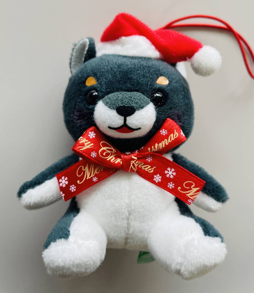 ★豆しば三兄弟 ハッピー クリスマス マスコット 豆ジロー★柴犬 ぬいぐるみ ストラップ拍卖