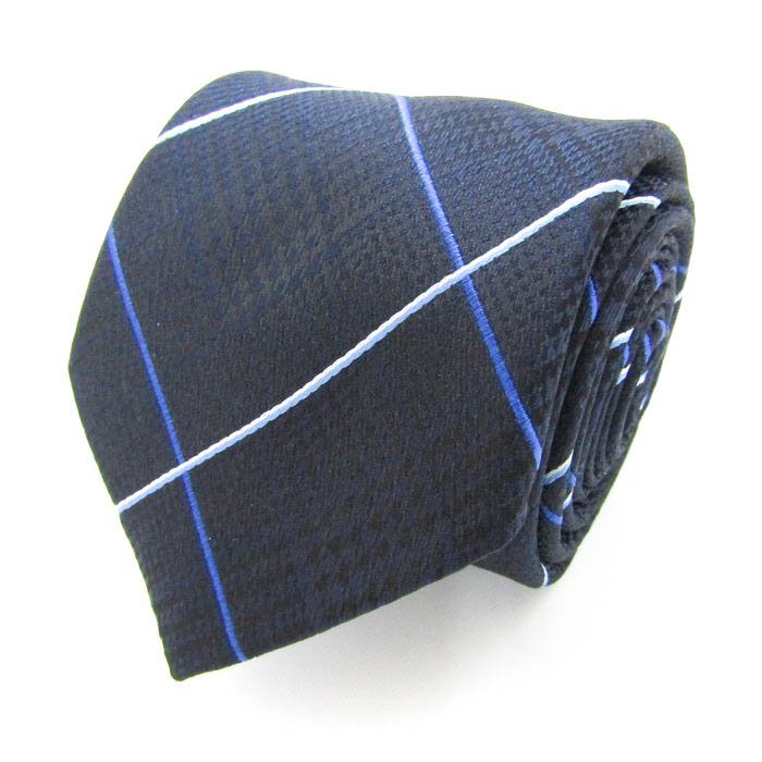 ザショップティーケー ブランド ネクタイ チェック柄 格子柄 グレンチェック メンズ ネイビー THE SHOP TK拍卖