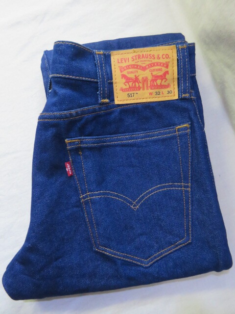 ☆濃紺 Levi's リーバイス 517 ストレッチ デニムパンツ ジーンズ W32☆拍卖