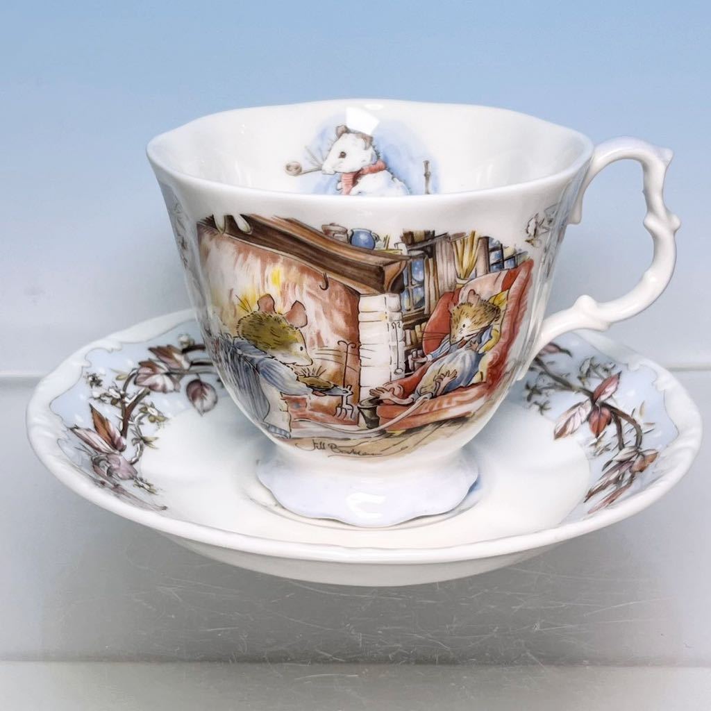 ☆ ロイヤルドルトン ブランブリーヘッジ WINTER 冬 四季 カップ ソーサー 1983 Royal Doulton拍卖