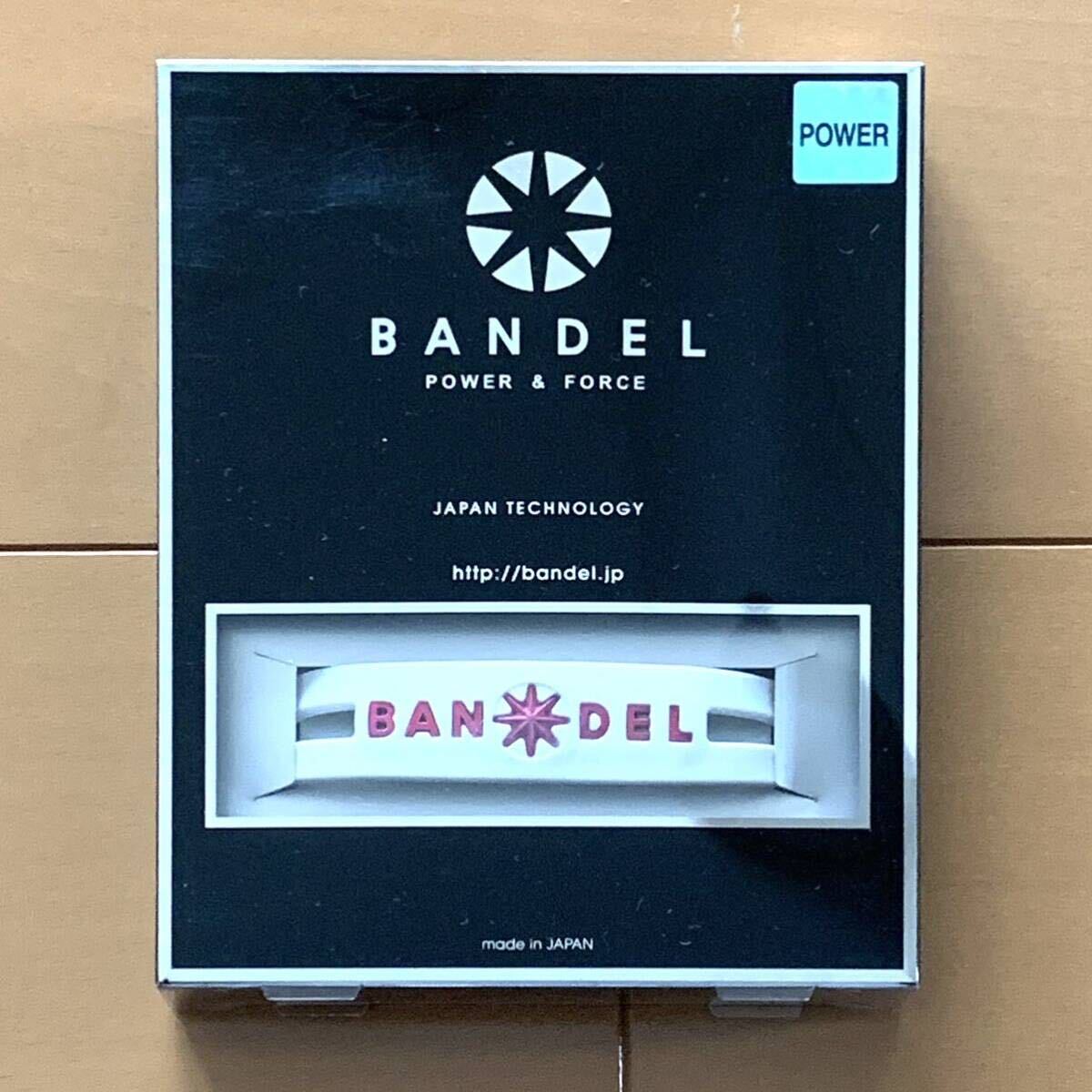 BANDEL metal bracelet バンデル メタル ブレスレット 白 ホワイト ピンク Sサイズ 16cm スポーツ 野球 ゴルフ 健康 新品未使用 未開封拍卖