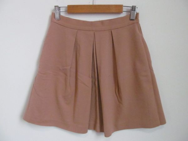 (56819)G.V.G.V. レディース タック ミニ スカート ブラウン系 S USED拍卖