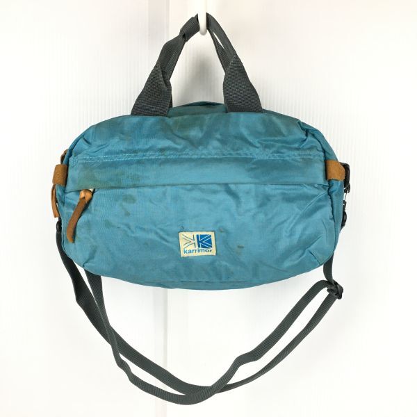 Karrimor/カリマー ハンド/ショルダーバッグ スチールブルー/青 ナイロン素材 アウトドア 管NO.B6-47拍卖