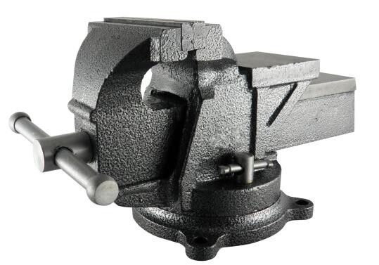 【強靭な鋳鉄製! 360度回転盤付きで加工に便利!】三共コーポレーション H&H リードバイス125mm HRV-125 ※350123拍卖