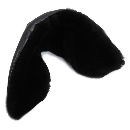 1点限り 新品●バンソン 付け襟▼サイズ/36▼アメリカ製 VANSON/本ムートン製 ブラック本革/ボア襟▼ハイウェイマン/モデルE/モデルER用拍卖