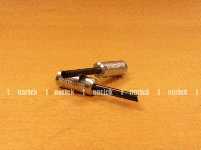 【送料230円】DURA-ACE BC-9000用ノーズ付 アルミニウム 2個 アウターキャップ ブレーキ用 Y8YZ98060 シマノ純正 ポイント消化にも拍卖