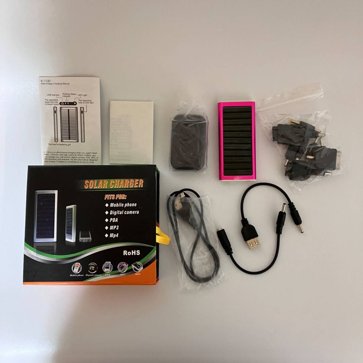 SOLAR CHARGER ソーラーチャージャー 充電 モバイルバッテリー ソーラー 発電 バッテリー【k648】拍卖