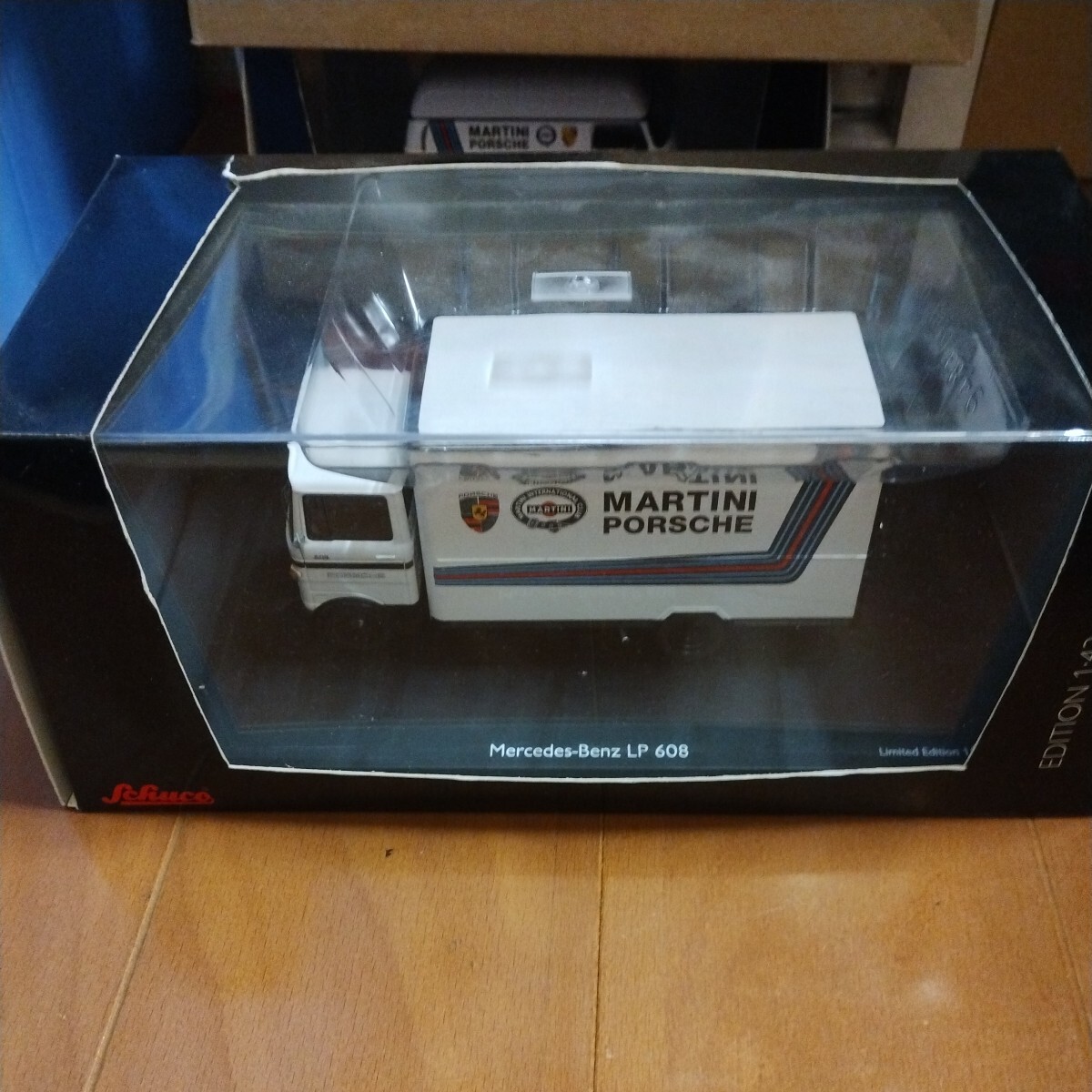 1/43 Mercedes-Benz メルセデス・ベンツ LP 608 サポートトラック PORSCHE ポルシェ マルティニ MARTINI 箱傷み有拍卖