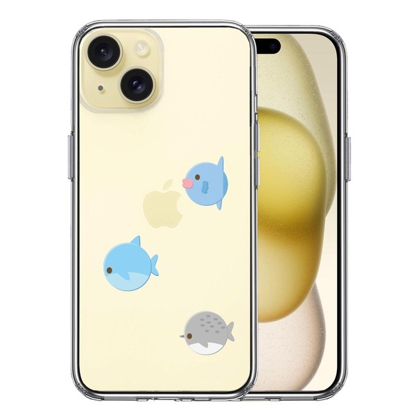iPhone15 ケース クリア 魚 ぎょぎょぎょ スマホケース 側面ソフト 背面ハード ハイブリッド拍卖