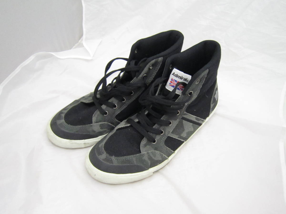 Admiral アドミラル スニーカー 27cm メンズ・レディース INOMER HI イノマー HI Black camo SJAD1511-025 [eiw拍卖