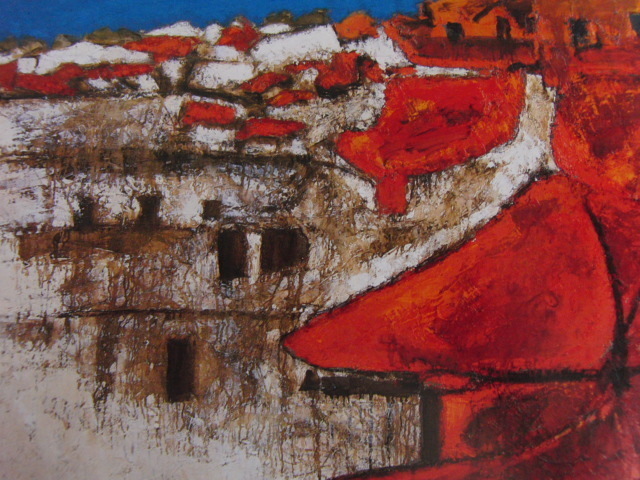 三岸節子、「アルカディアの丘」、希少大判画集・額装画、日本製・新品額縁にて額装致します、状態良好、送料無料拍卖