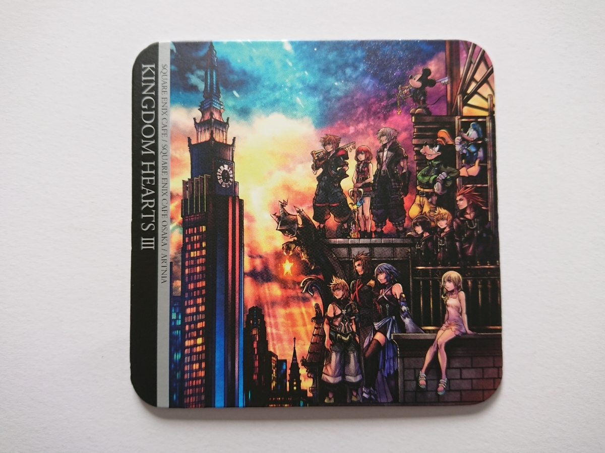 スクエニカフェ アルトニア キングダムハーツ3 KH3 KINGDOM HEARTS Ⅲ 特典 コースター 非売品 ソラ リク カイリ ロクサス アクセル シオン拍卖
