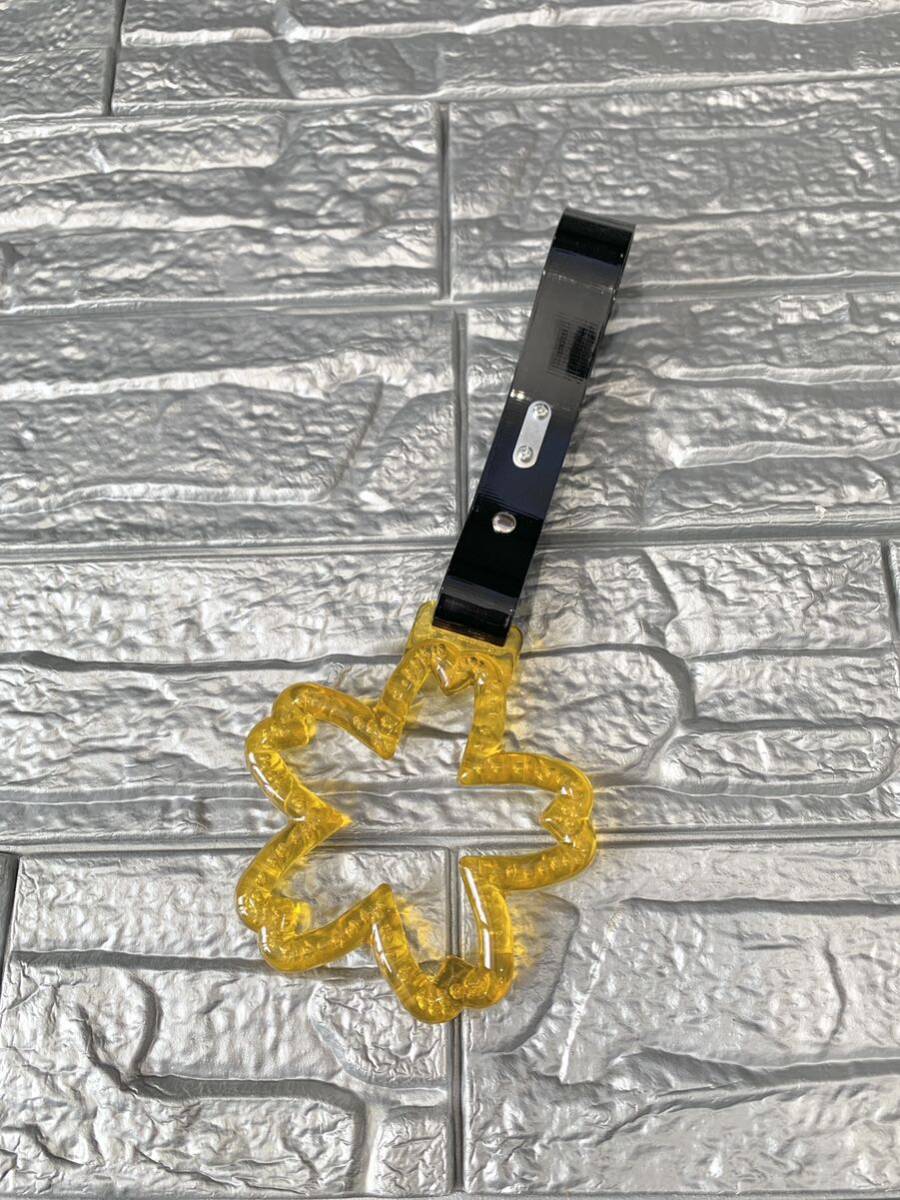 つり革 サクラ 桜 SAKURA クリスタル バブル イエロー 黄色 昭和 レトロ 鉄道 JDM 街道レーサー 旧車 バス アシストグリップ シフトノブ 金拍卖