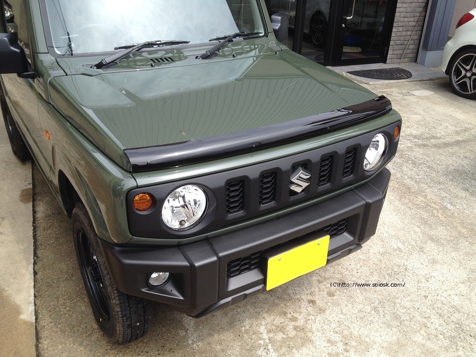JB64W JB74W スズキ ジムニー シエラ ボンネットプロテクター 豪州仕様スズキ純正パーツ バグガード SMOKE拍卖