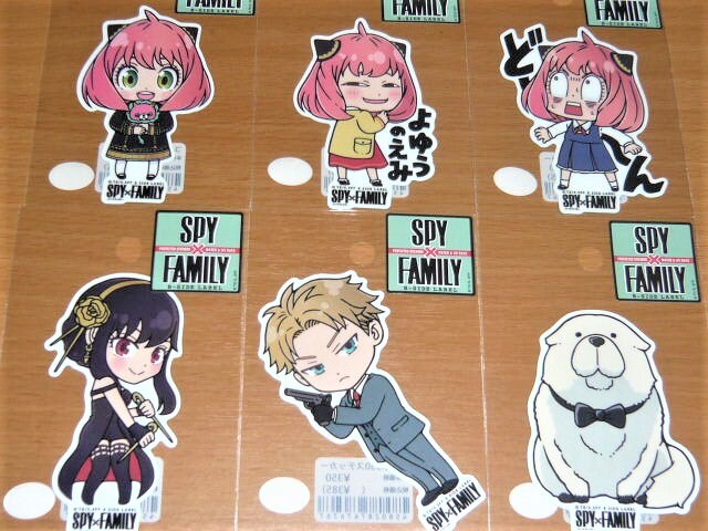 ◆スパイファミリー ステッカー◆全種 6枚セット◆B-SIDE LABEL◆SPY×FAMILY◆拍卖