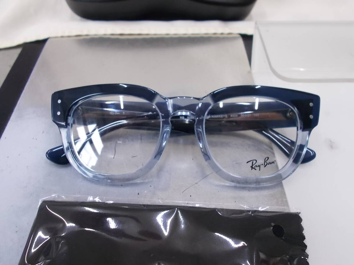 RayBan レイバン MEGA HAWKEYE メガ ホークアイ 眼鏡フレーム RB0298VF-8324-50 お洒落 極太 極厚 レトロ拍卖