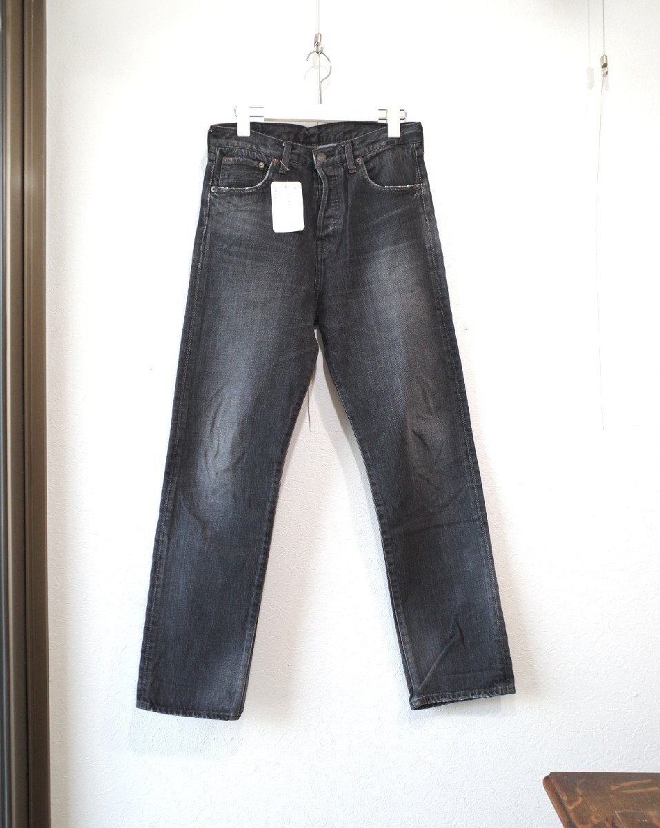 ★2021年 Whim Gazette/ウィムガゼット *オールドストレートデニム/size:27 黒//定価¥23.000* 古着のgplus広島 2403r3拍卖