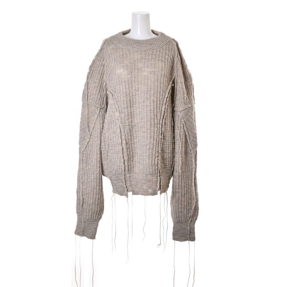 未使用 PHOTOCOPIEU モヘア混 パッチワーク ニット TU グレー フォトコピュー KL4BPUBQ34拍卖