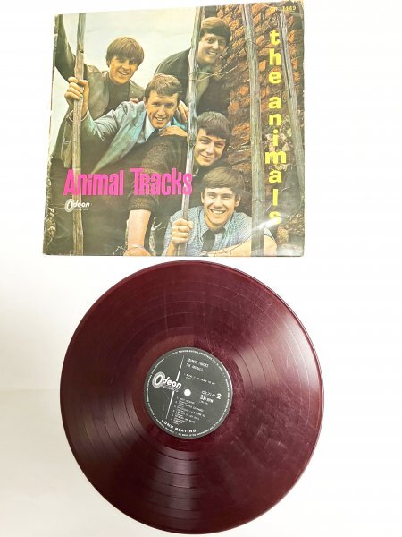 希少 LP国内盤 赤盤 1965年?THE ANIMALS Animal Tracks アニマルズ アニマル・トラックス 1部ジャケットの角が約3cmほど破れあり拍卖