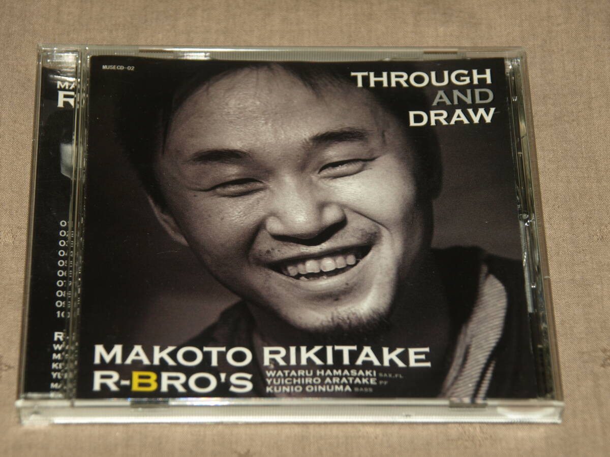 力武誠 アール・ブロス『スルー・アンド・ドロー』10曲 帯あり MAKOTO RIKITAKE R-BRO'S / THROUGH AND DRAW (MUSECD-02)拍卖