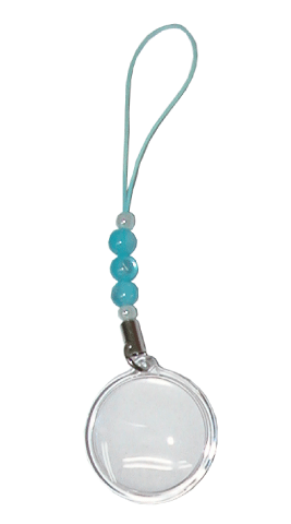 在庫限り ハメパチ 丸型ビーズストラップ(ブルー)1個 処分価格 ④拍卖