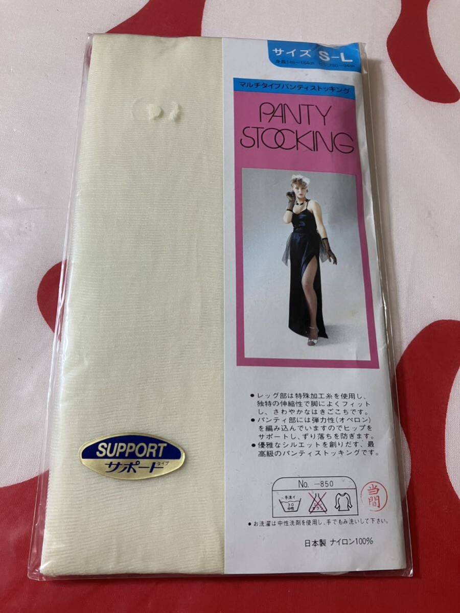 マルチタイプ パンティストッキング サポート ホワイト系 最高級 multi type panty stocking 日本製 昭和 レトロ拍卖