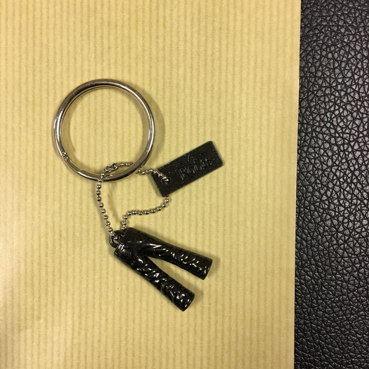 JT、ルーツ、ブラックメタルキーホルダー、ジーンズ、開封済み拍卖