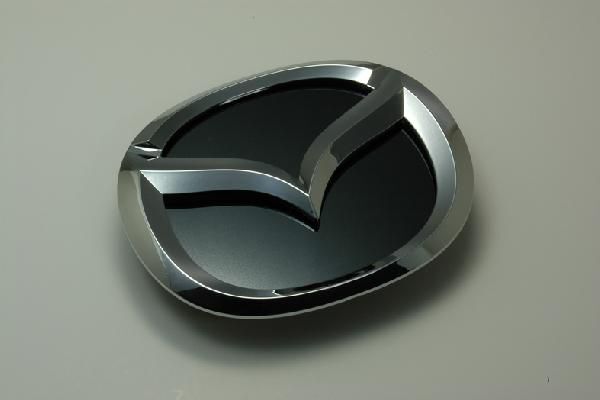 DE5FS デミオ エンブレム ステンレス アクセントプレート鏡面 ブラック カーパーツ拍卖