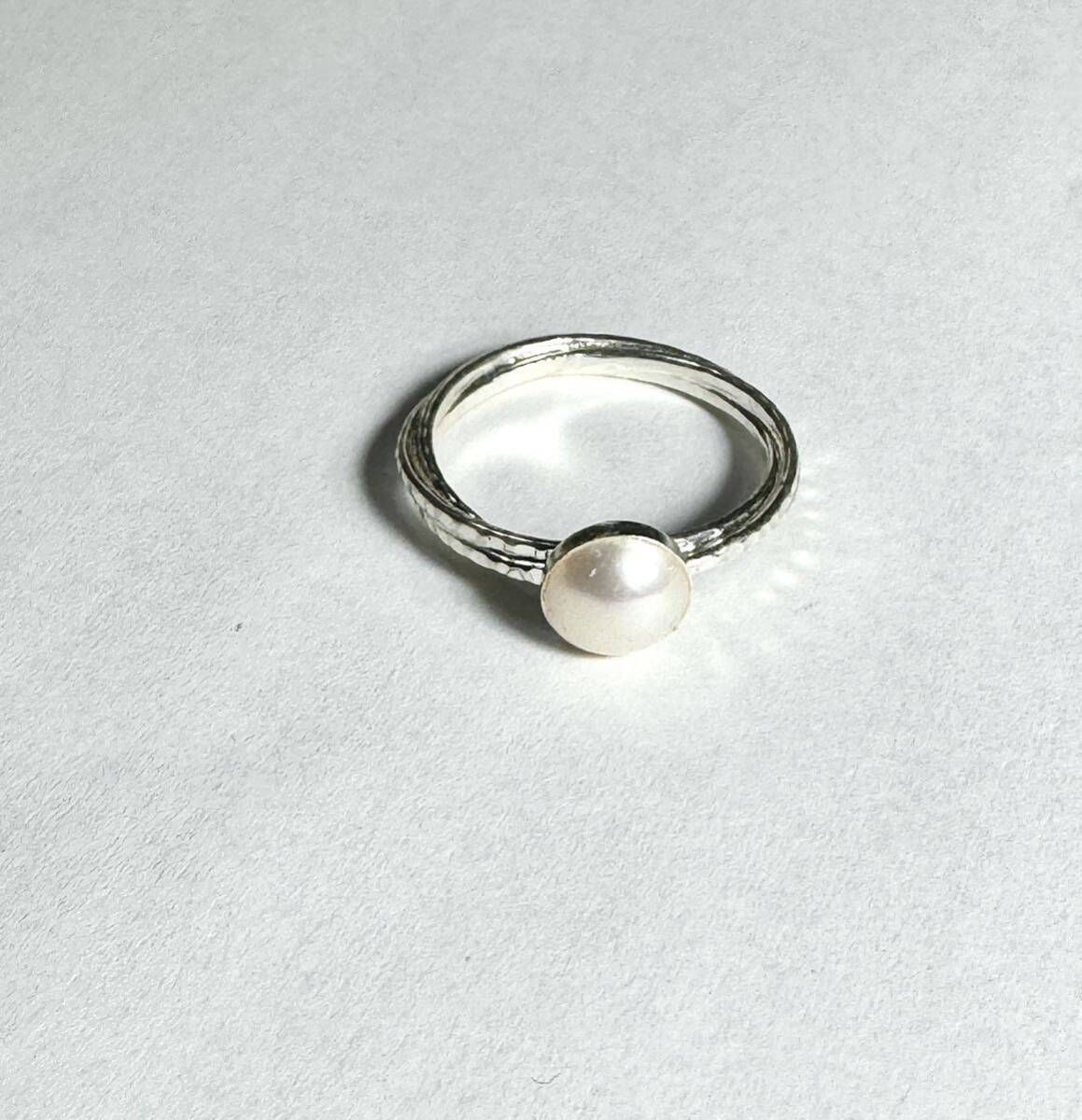 パールリング 指輪 13号 シルバー925 シルバー 真珠 拍卖