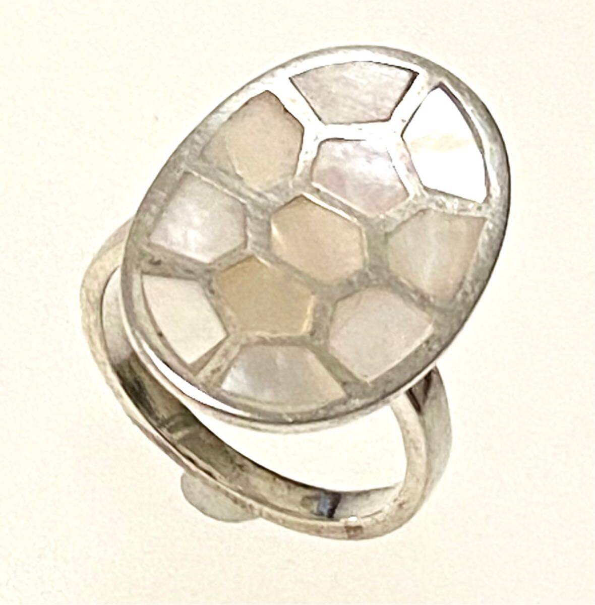 シェルリング シルバー925 白蝶貝 指輪 リング 天然素材 拍卖