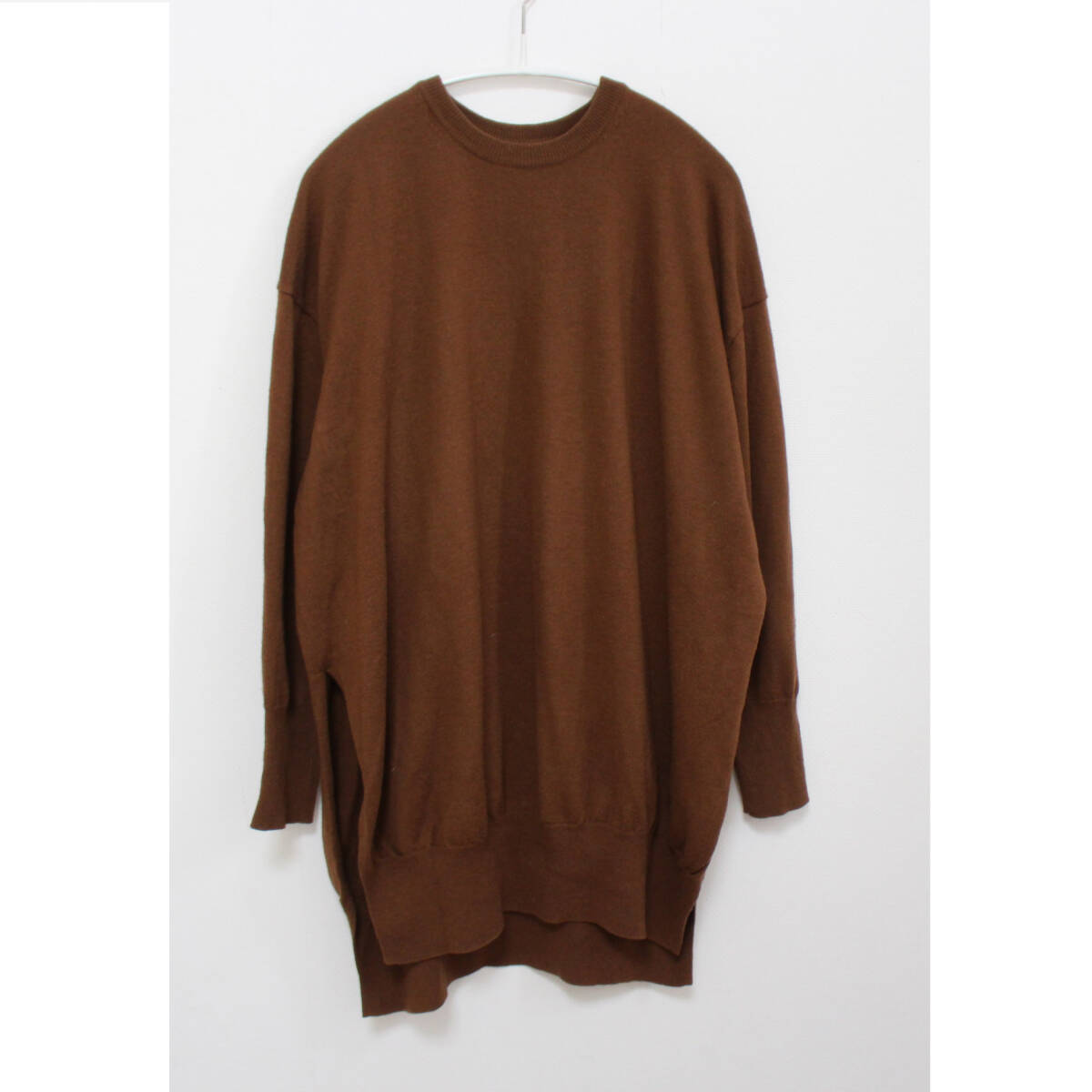 JOURNALSTANDARD 【NEU】ロング丈クルーネックニット ジャーナルスタンダード セーター茶色ブラウン拍卖