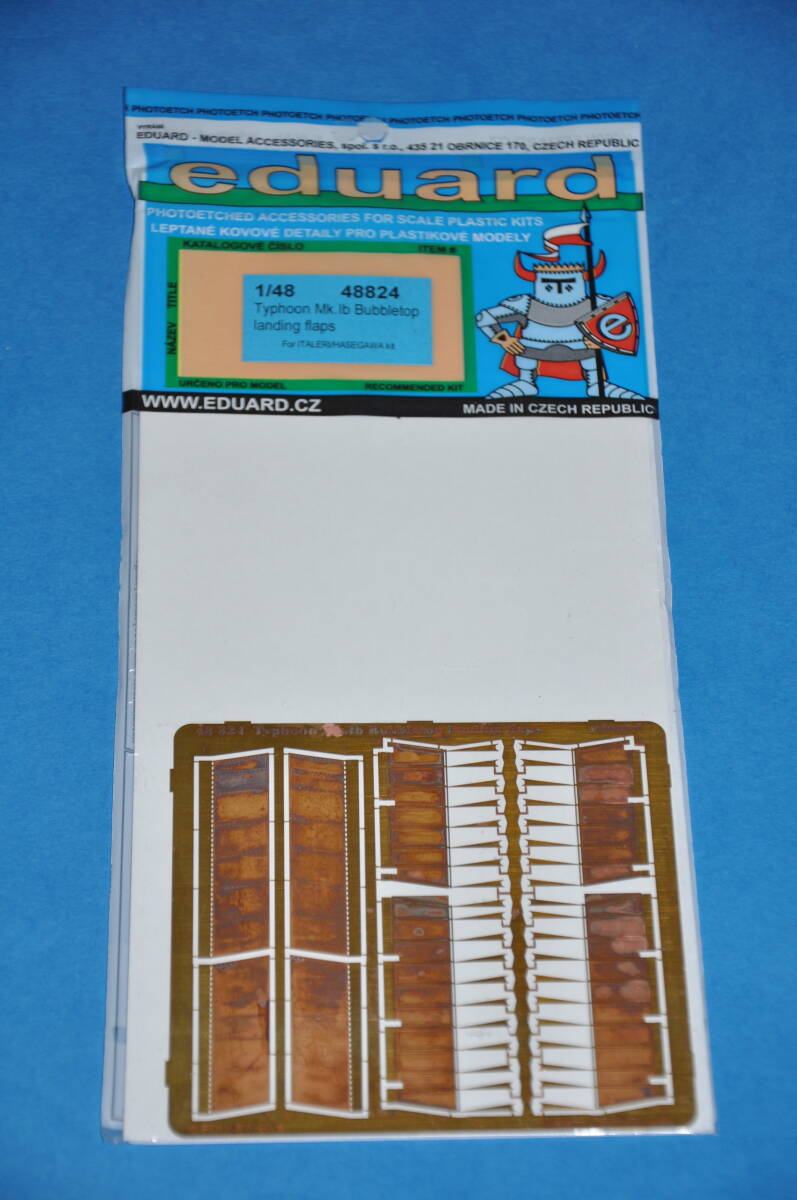 エデュアルド 1/48 タイフーン Mk Ib ランディングフラップ イタレリ ハセガワ 用 エッチングパーツ Eduard 48824 Typhoon landing flaps拍卖