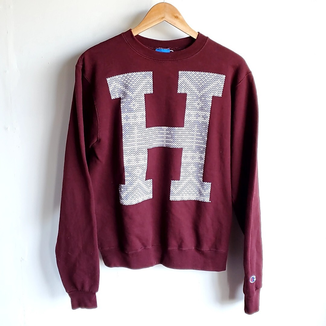 E20◆チャンピオン CHAMPION ECO FLEECE プルオーバー スウェット sizeS えんじ 中古 USED 古着 FUTURE FRIEDLY拍卖