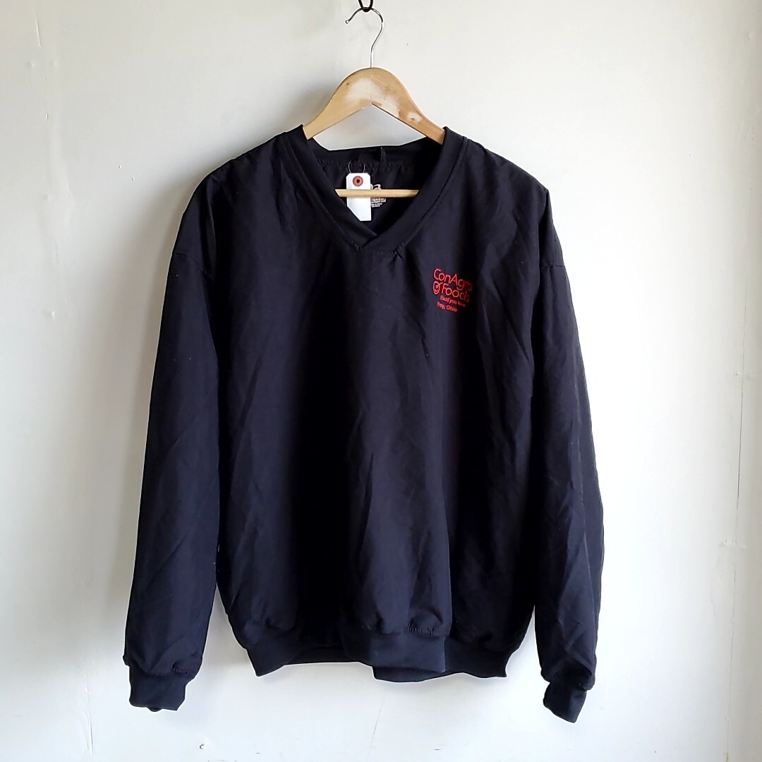 B103◆Badger Sport 長袖 ウォームアッププルオーバー sizeL 黒 ブラック Vネック 中古 USED 古着拍卖