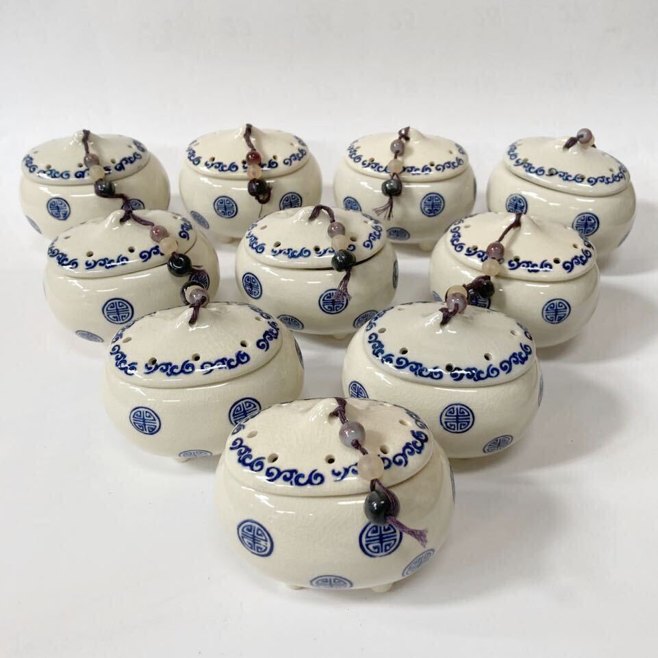 シノワ焼 丸紋 香炉 まとめ売り 未使用拍卖