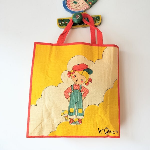 新品&即決◎レトロかわいい紙製トートバッグ拍卖