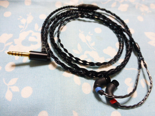 JH Audio 4ピン 用 7N OCC 純銀コート 八芯 4.4mm5極 L字 ブレイド編 ( 3.5mm 2.5mm 対応可 Roxanne Layla Angie Fiio K9 Pro ESS WM1A 1Z拍卖