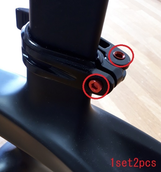 ◆軽量AL7075ボルト&ボルト通しレッド(赤)◆シートクランプやヤグラ等その他の流用パーツ/メーカー在庫僅少/2pcs1set/M6L35③拍卖