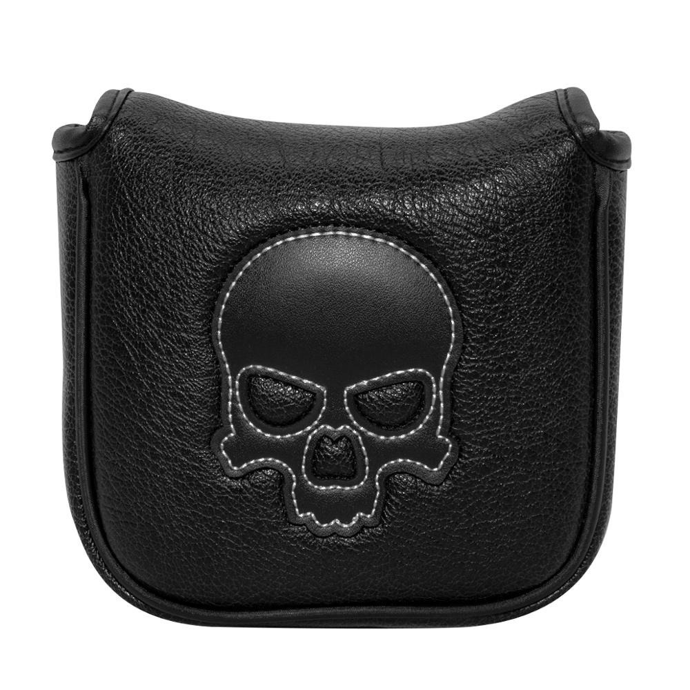 LDL065 # ゴルフパターカバー PUレザー スクエア マレット ヘッドカバー マグネット付き拍卖