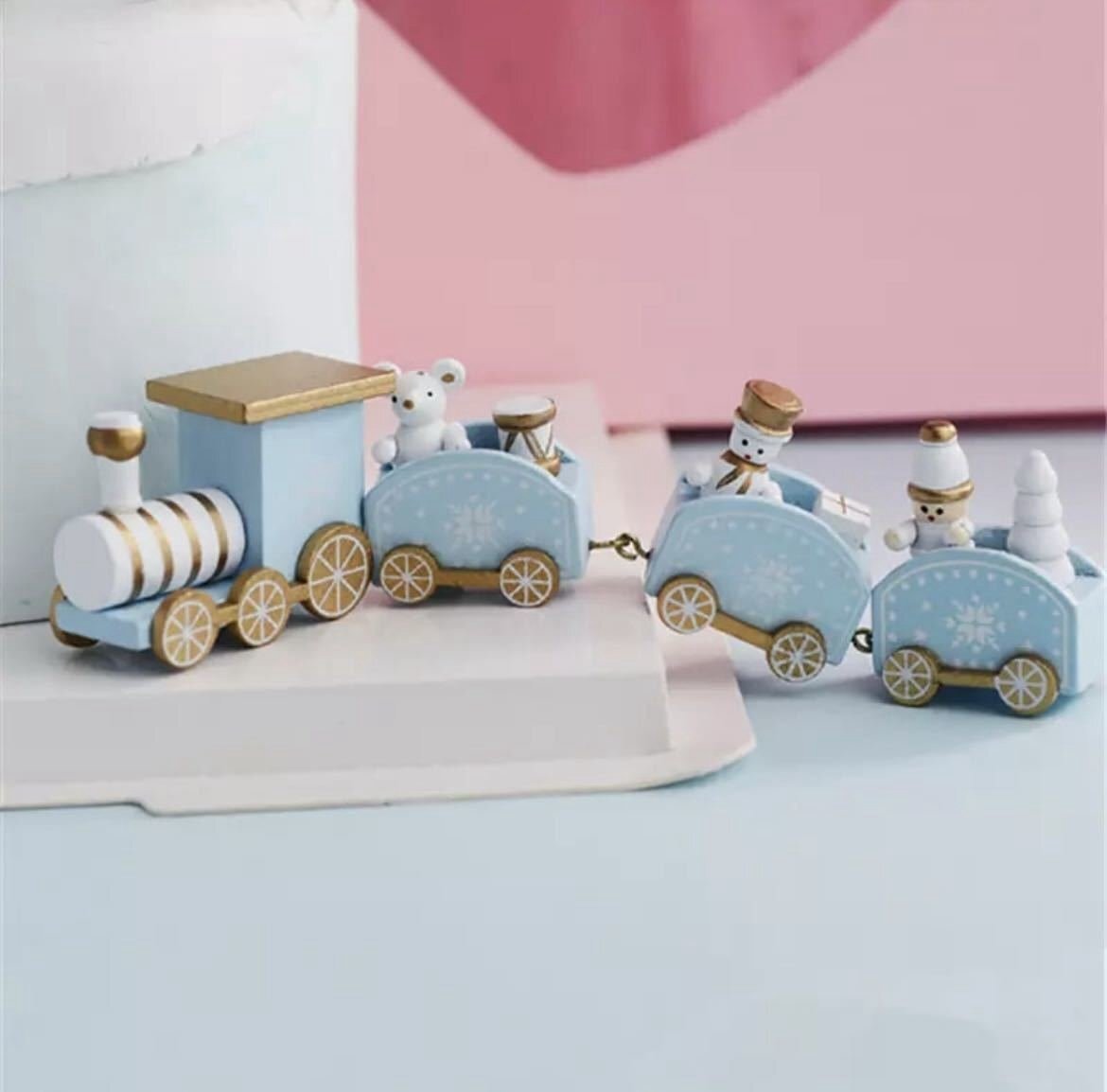 全4種類 要1種類選択 木製クリスマストレイン 装飾 置物 小物 可愛い キュート 列車 電車 クリスマス インテリア オーナメント HD543拍卖